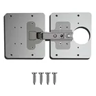 12 шт., пластина для ремонта петель шкафа, из нержавеющей стали