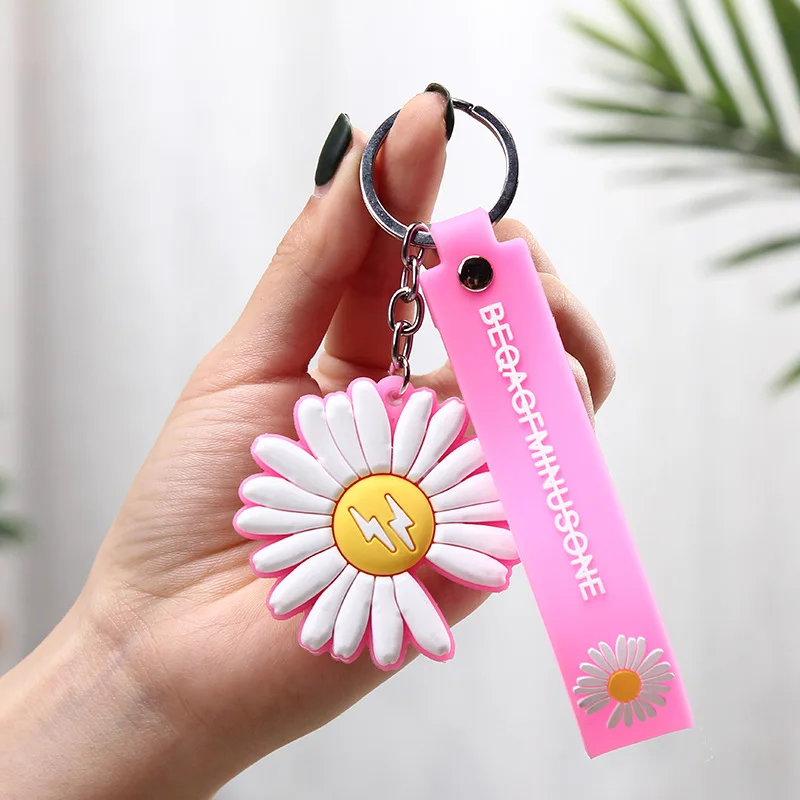 Маленькие модные милые Брелоки для ключей в виде цветов g Dragon подвеска женских