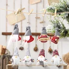 Подвесные куклы с ангелом, дедом морозом, 2 шт., новогодние украшения для дома, украшения для новогодней елки, рождественские украшения для дома