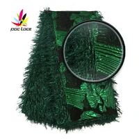 brocade lace with feathers green jacquard fabrics brocade jacquard lace for bridal materials nigerian wedding dress xz2960b 5