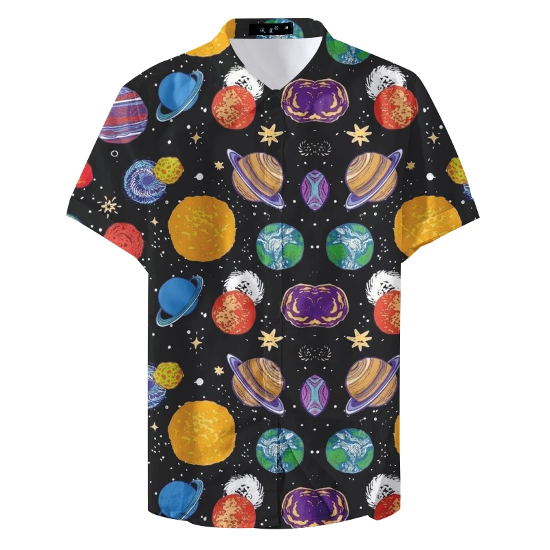 2021 Summer Fashion Hombre Casual Short Sleeve Man Casual Shirt