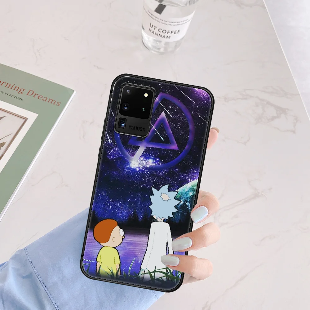 

Cartoon Cute Ricks and Mortys Phone Case Cover Hull For Samsung Galaxy S 6 7 8 9 10 e 20 Edge Uitra Note 8 9 10 Plus black Prime