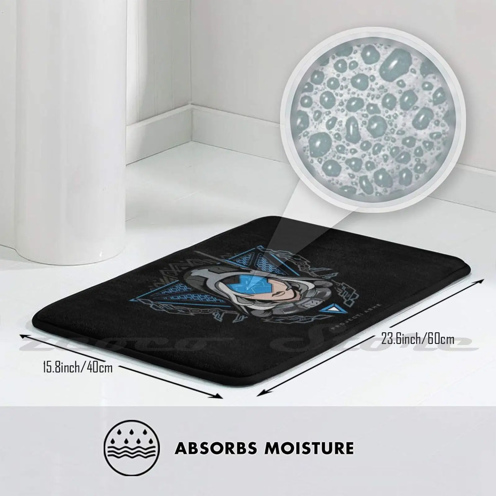  Коврик Project Ashe нескользящий коврик впитывающий воду дверной ковер легкая