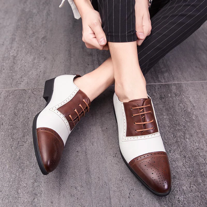 

Large size 38-48 New Fashion dressing Leather Shoes Outdoor comfortable Men's Shoes Business Casual wedding party Shoes Men w5