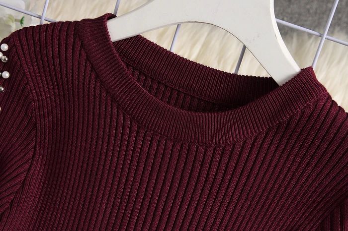ALPHALMODA новое женское ажурное осеннее трикотажное платье с длинными рукавами, облегающее женское элегантное эластичное платье