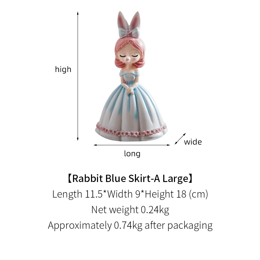 

Creative Bow Girl Ornaments Resin Crafts Home Accessories Bedroom Study Desktop Decoration Cute Children's Gifts