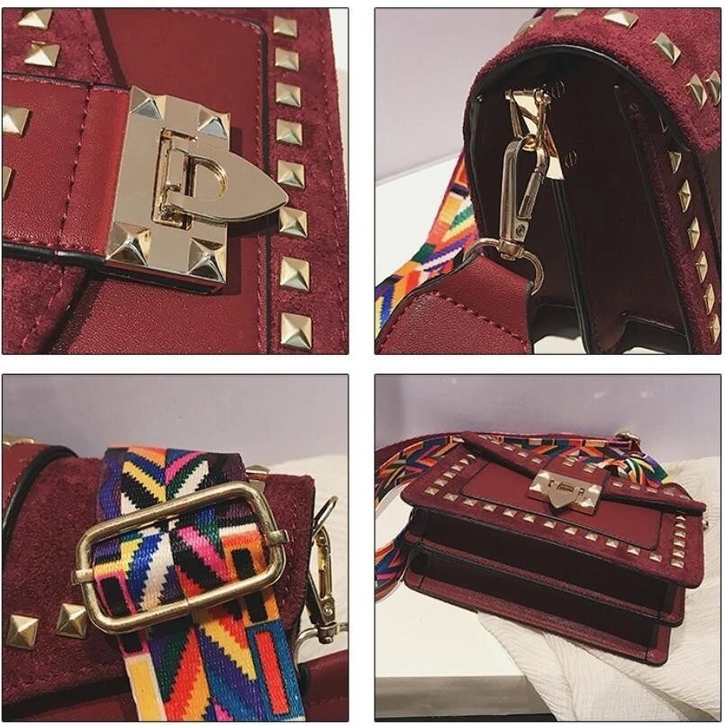 Роскошные сумки женские сумки дизайнерские Sac основной Femme кошелек и сумки известный бренд заклепки сумки через плечо для женщин Bolso Mujer