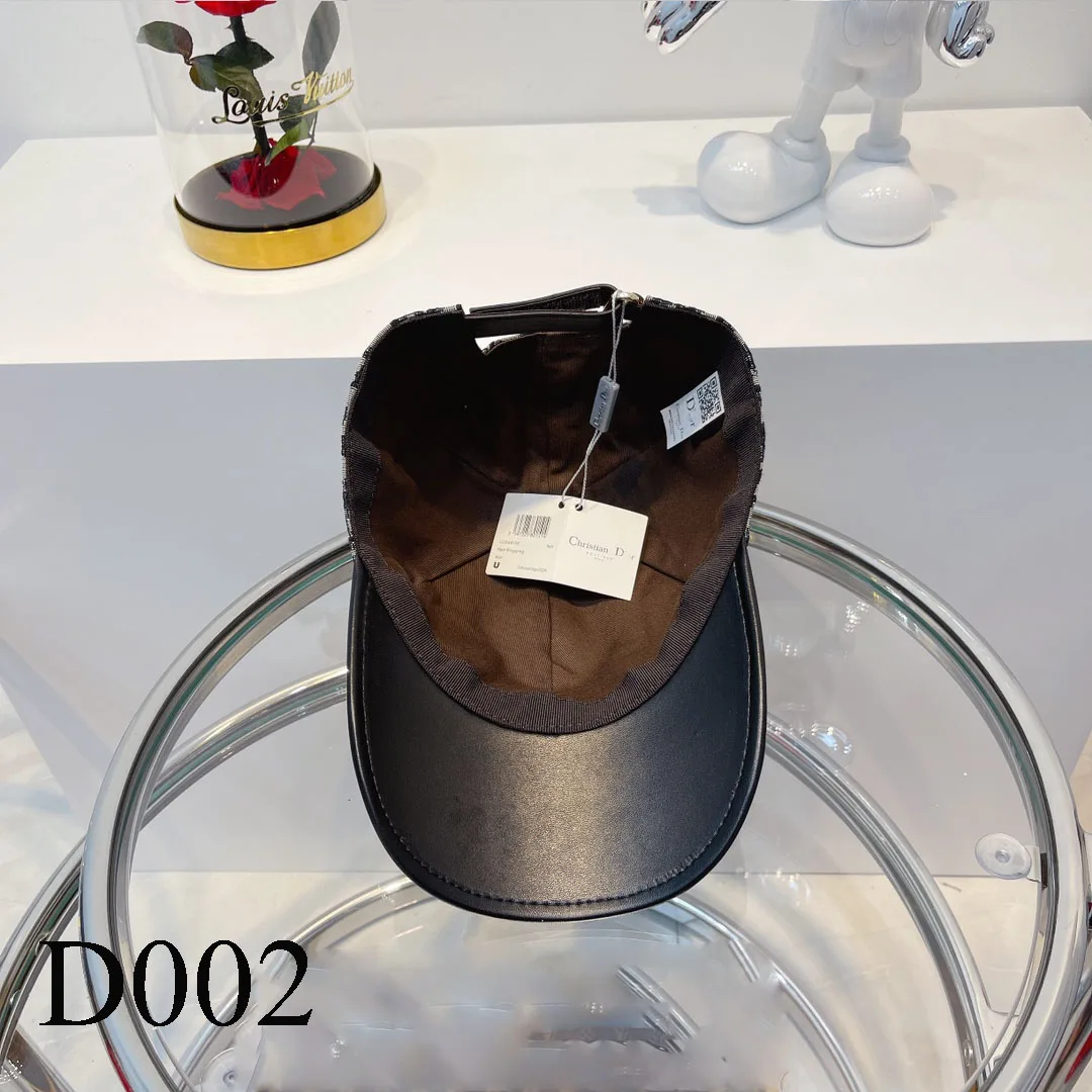 

D002 Cow leather hat has a full retro flavor 1:1 customized canvas material pure cotton excellent quality adjustable basic head