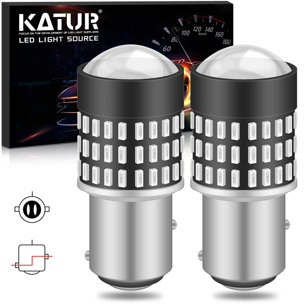Katur 2 шт. 1157 BAY15D Led P21/5 Вт светодиодные лампы 78 3014 автомобильные задние фонари стоп