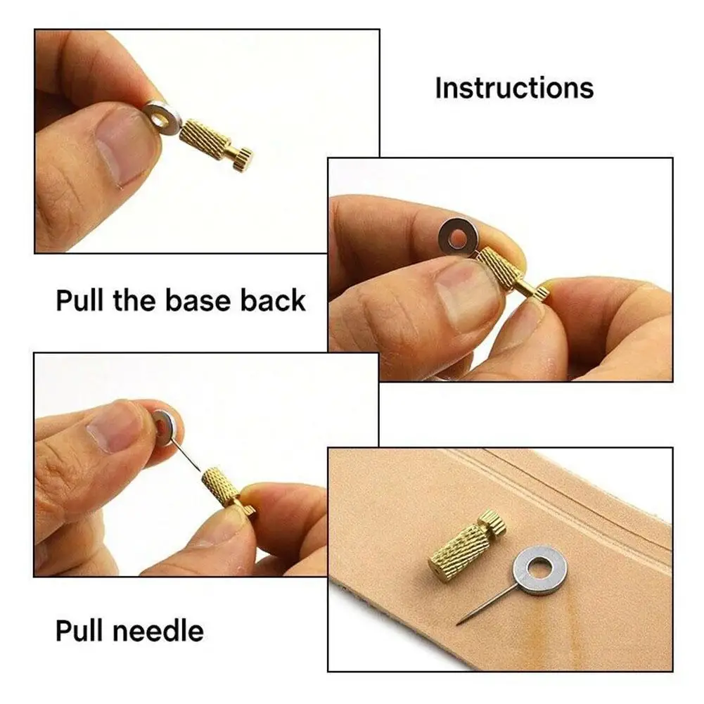 Инструмент для самостоятельной сборки кожи с фиксированным положением игла
