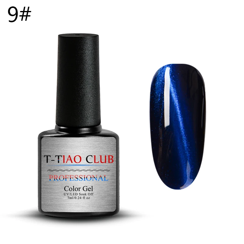 T-TIAO CLUB 6 мл магнит 7D Хамелеон для использования с магнитом Гель-лак для ногтей с эффектом «кошачий глаз» лак стойкий Сияющий лазер замочить от УФ-гель для дизайна ногтей лак - Цвет: TK1044