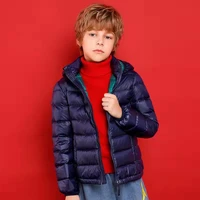 new fashion childrens coat boys down coat winter hooded thickened coat warm girls padded 90 white down clothing jacket child