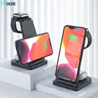 3 в 1 15 Вт Qi Беспроводное зарядное устройство подставка для iPhone 13 12 11 X XS XR 8 Быстрая Зарядка Док-станция для Apple Watch 7 SE 6 AirPods Pro