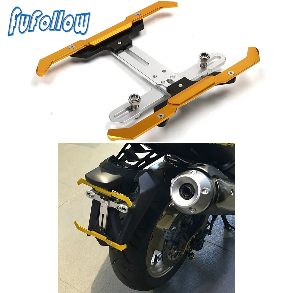 

Аксессуары для мотоциклов CNC алюминиевая регулируемая рамка номерного знака Кронштейн Держатель для KYMCO CT250 CT300 CT400 2018 2019 2020