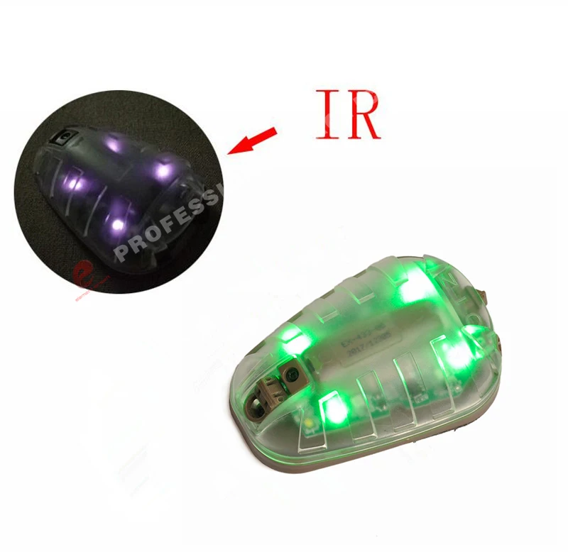Element Airsoft Гел звезда 6 сигнала зеленый и ИК или Red & светильник с лента липучка Magic Tape