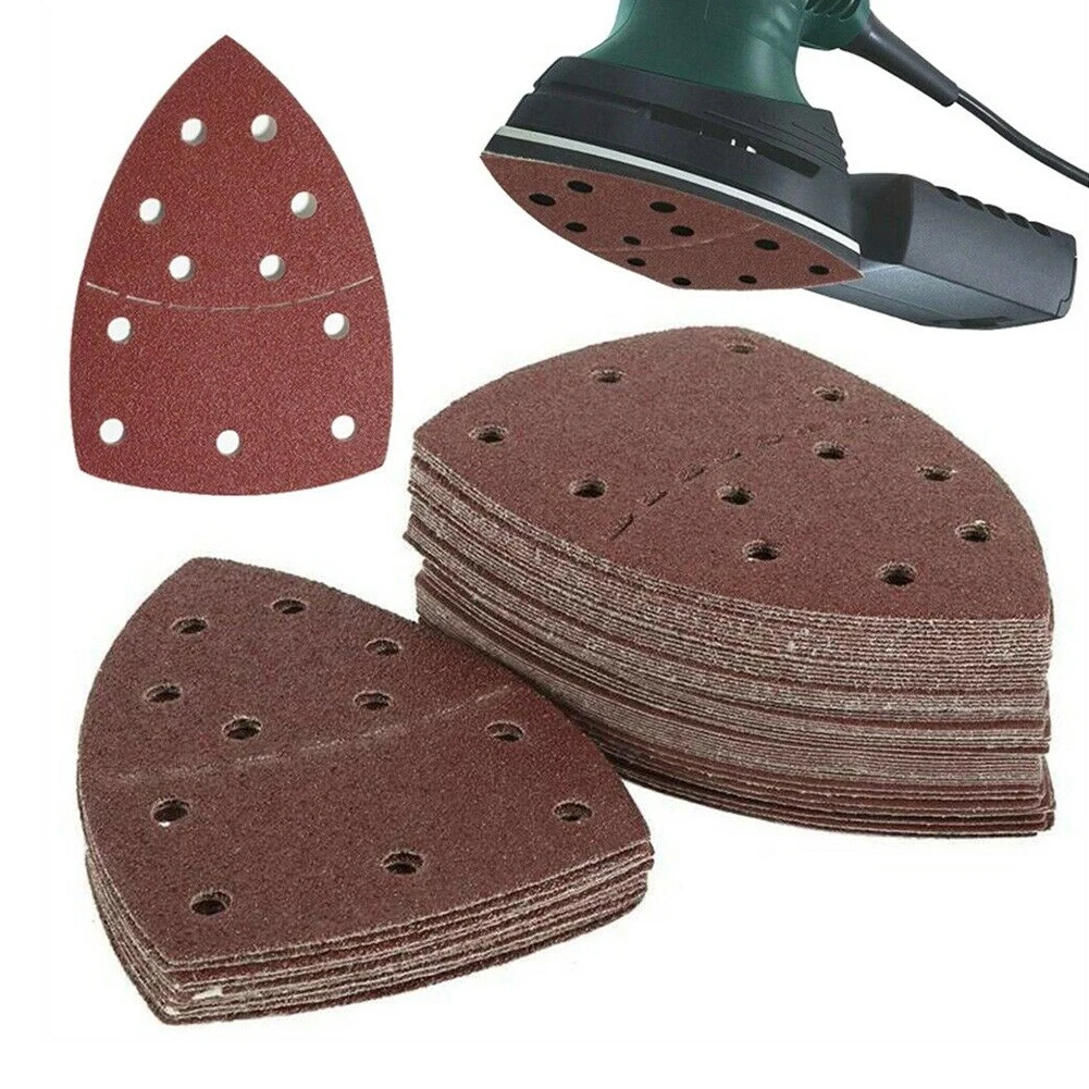 

Mouse Detail Sander Sandpaper 11 Holes Triangular Sanding Paper For Multi Sander Bosch PSM 160A Detail Palm Sander 40-2000 Grits