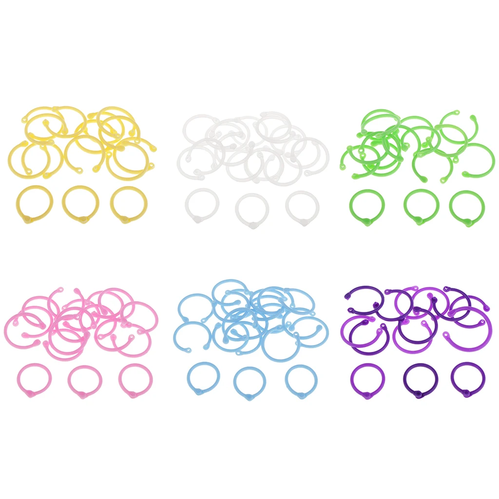 16 штук оплеиваемые кольца для книг круги свободный лист связывающие поделок