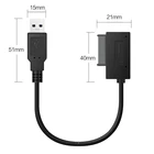 USB 3,0 7 + 6 13pin Slimline Sata адаптер кабель для компакт-диске оптический привод USB Кабель-адаптер 6 + 7P SATA USB2.0 ноутбук оптического волокна