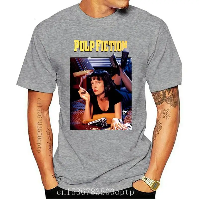 

New 2021 Summer Fashion Pulp Fiction , Poster , 1994 , Quentin Tarantino T Shirt Men O-neck Shoer Sleeve T-shirt Tees Tops XS-2x