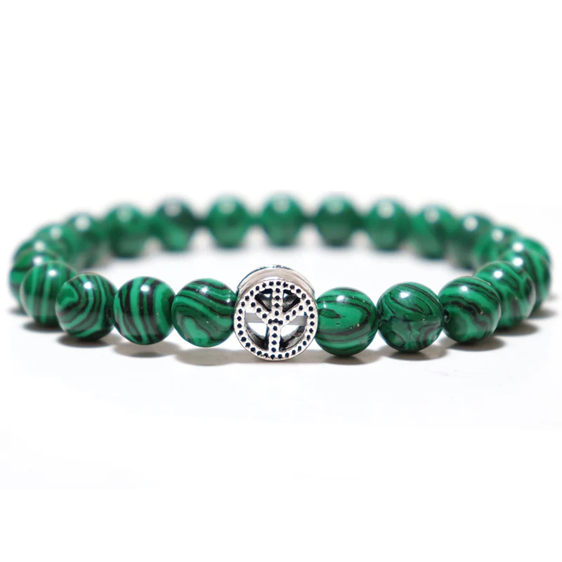 Новинка 2020 модный браслет из бисера для женщин мужской натурального обсидиана с