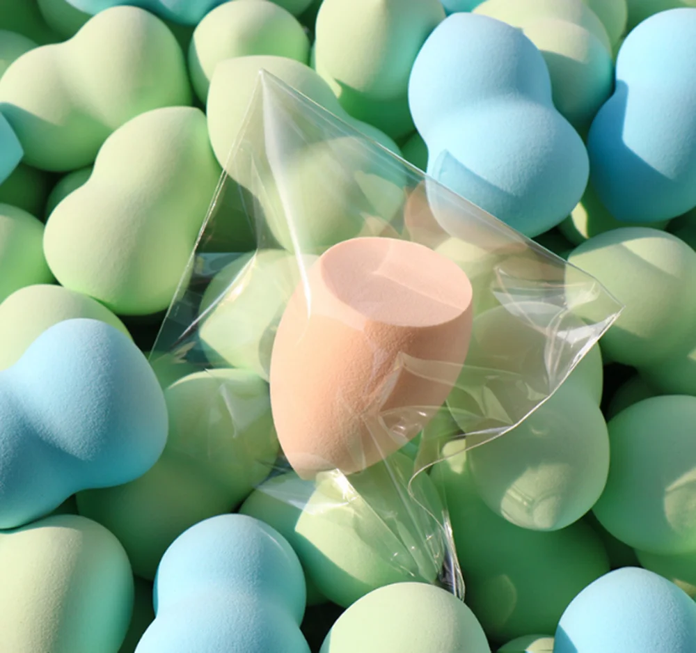 

1/4pc New Beauty Egg Set Gourd Water Drop Puff Makeup Puff Set Colorful Cushion Cosmestic Sponge Egg Tool Wet and Dry Use Makeup