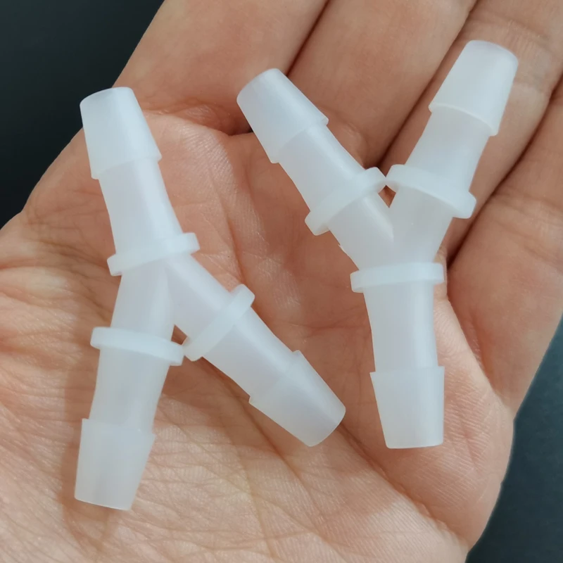 

5pcs PVDF plastic Y fitting / ozone resistant Y joint / corrosion resistant three way plastic connectors Air Pump tank joint