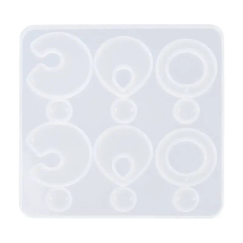 

Crystal Resin Mold Geometric Irregular Earring Necklace Pendant Mould DIY Craft 62KE