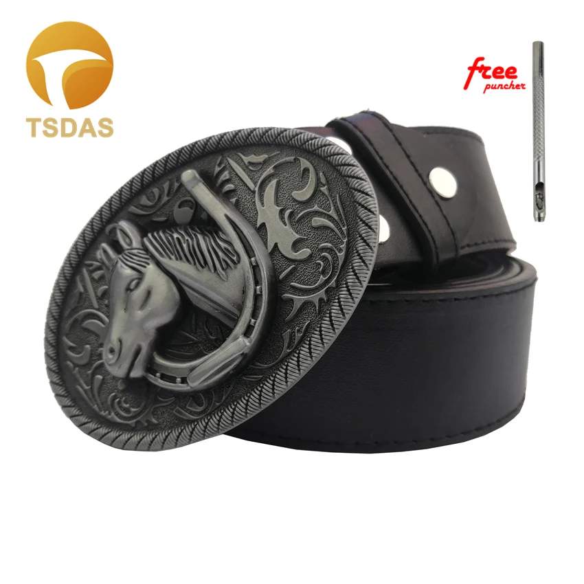 Пояс с изображением лошади пряжкой для Для мужчин металлические пряжки пряжка