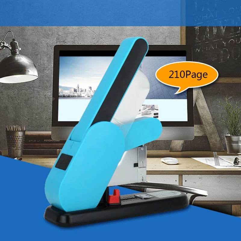 

Heavy Duty Effortless Stapler 130 Sheets Thick Large Binding Stapling Machine School Office Supplies
