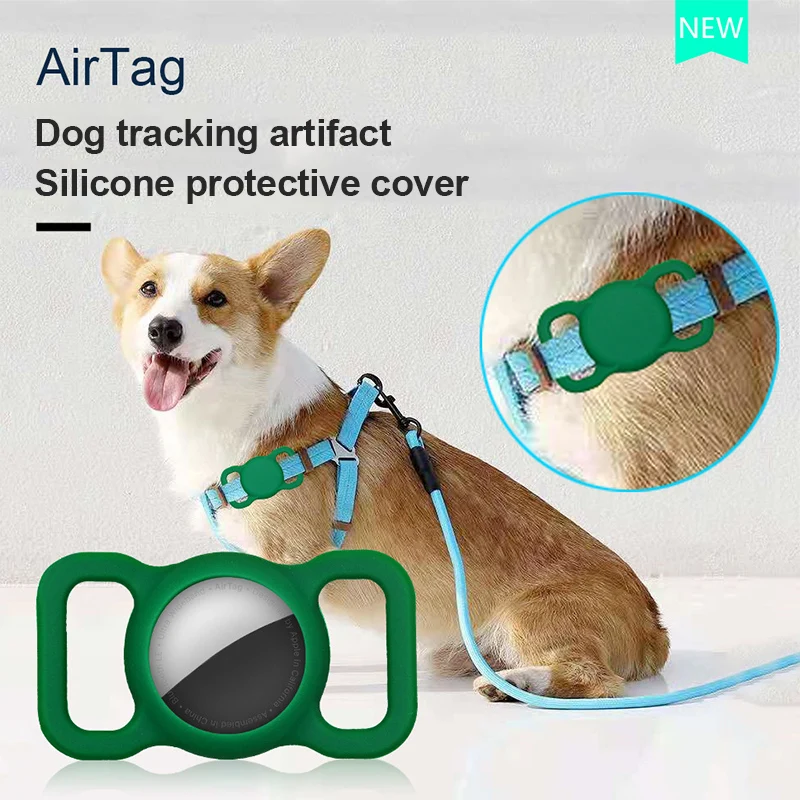 

Protective Sleeve 2021 Dog Tracking Silicone Protective Sleeve Air Tag Silicone Delicate Protective Sleeve Hangable