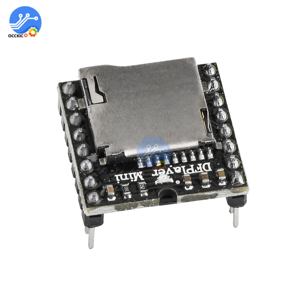 Мини модуль mp3 проигрывателя DF декодирующая плата для Arduino порт Sup TF карта U диск