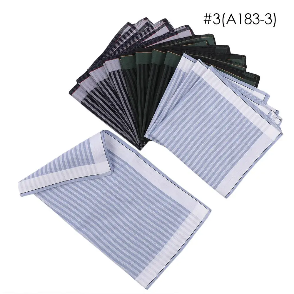 

Men'S Handkerchiefs Business Chest Towel Fashion Classic 43*43cm 100% Cotton Gift Set Hankie Assorted Men Pocket