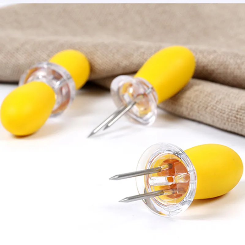 Многоразовые держатели для кукурузы безопасные аксессуары из нержавеющей стали