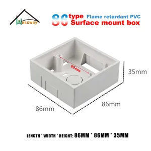 86 Тип Пластиковая распределительная коробка для монтажа в стену 86 для огнестойкого ПВХ