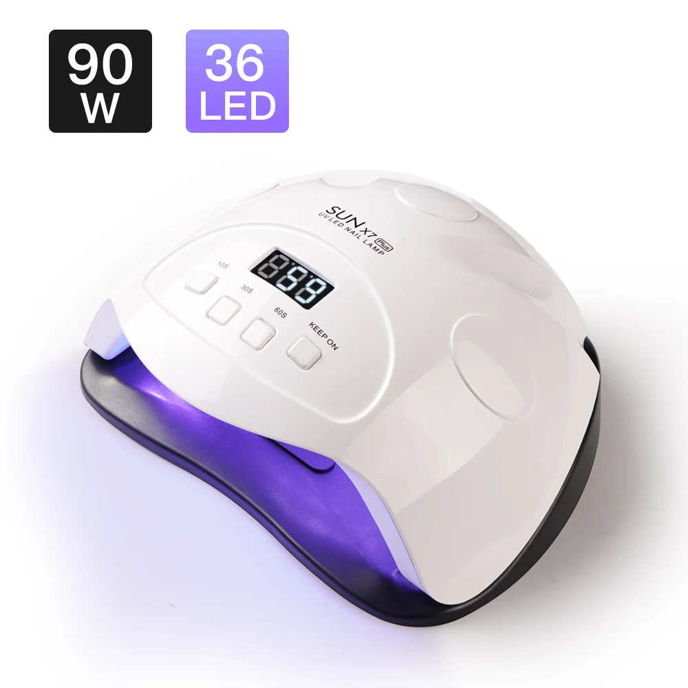 Обновленная УФ-лампа SUN X7 Plus 36LED лампа для ногтей 90 Вт Сушилка светильник от солнца