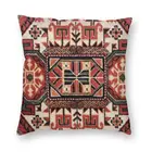 Персидский коврик с геометрическим рисунком, наволочка для дивана, домашний декор, этнический цветочный ковер в стиле бохо, квадратная наволочка 45x45