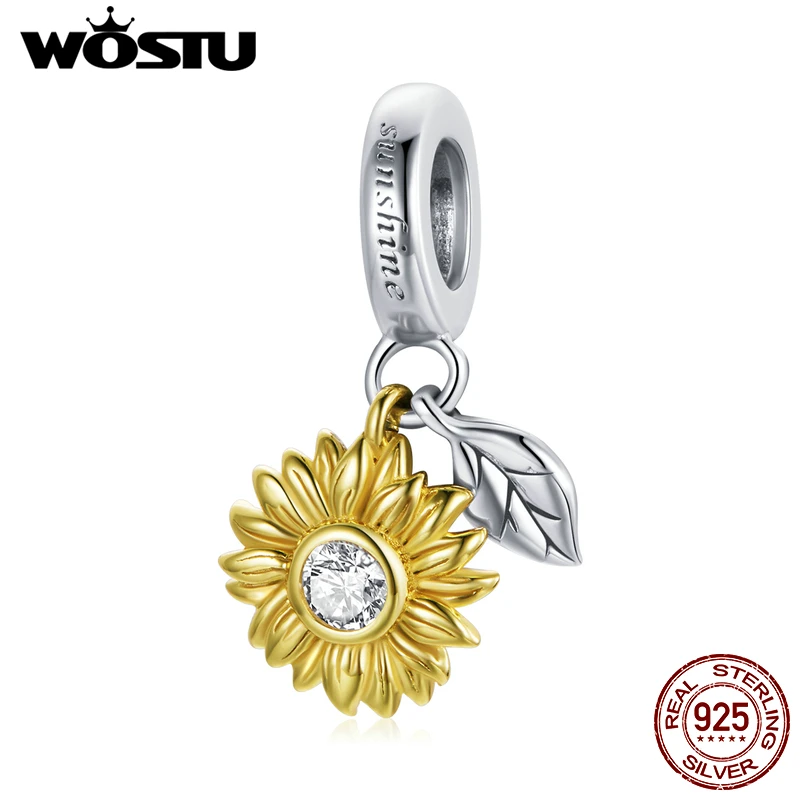 Шарм-подвеска женский из серебра 925 пробы в виде подсолнуха |