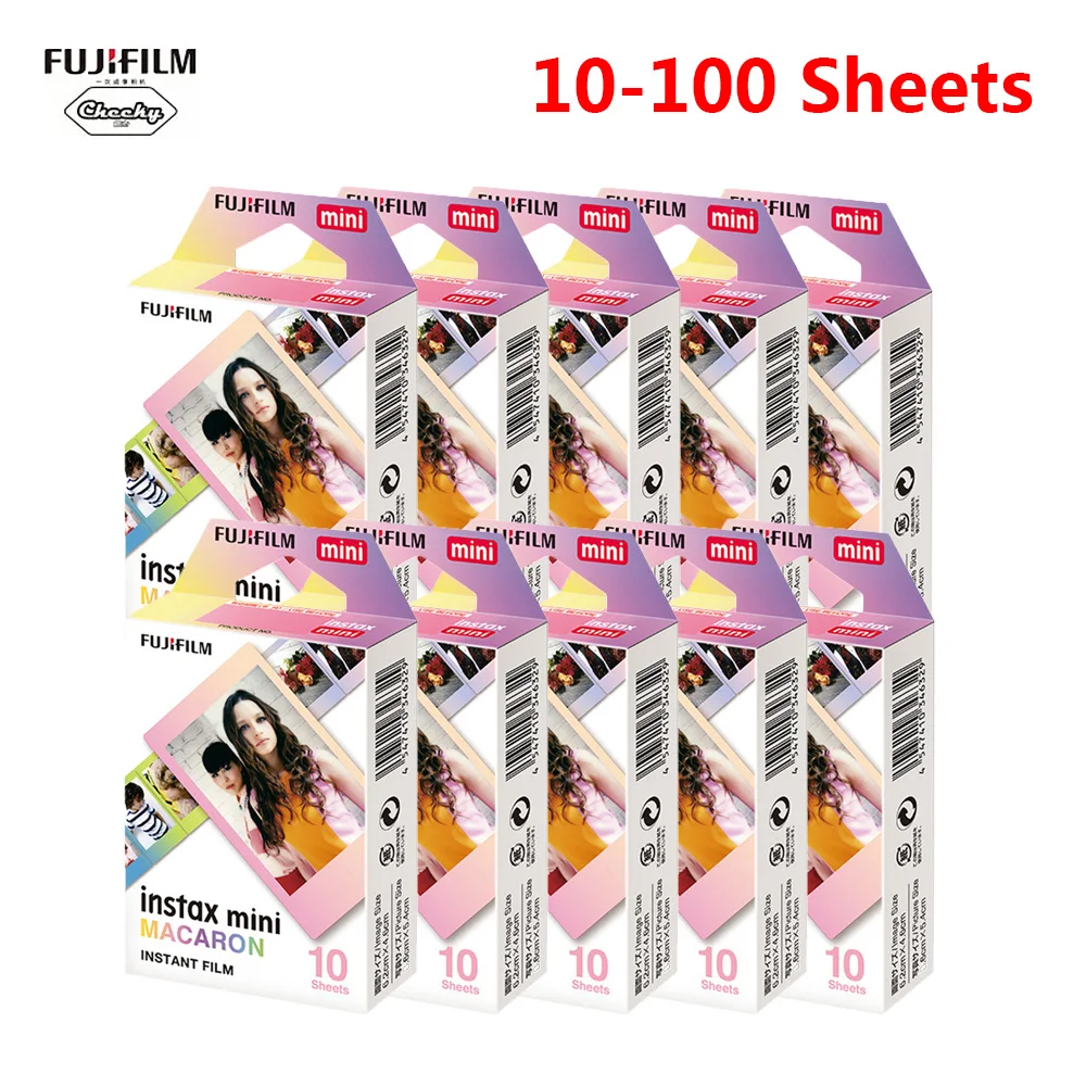 10 100 Fujifilm Instax mini 9 пленок для Instant Camera 7 8 25 50s 70 90 SP 1 2 фотопринтер смартфона