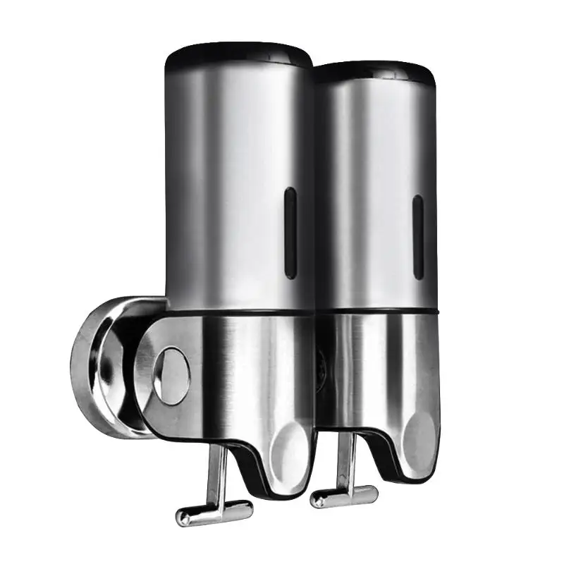 Аксессуары для ванной комнаты Настенные дозаторы мыла ручной насос двойной