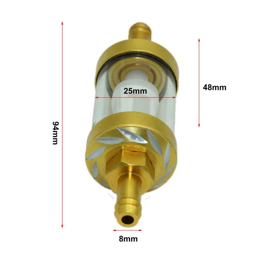 

Universal Motorcycle 8mm Inline Gas Fuel Filter for ATV Dirt Bike