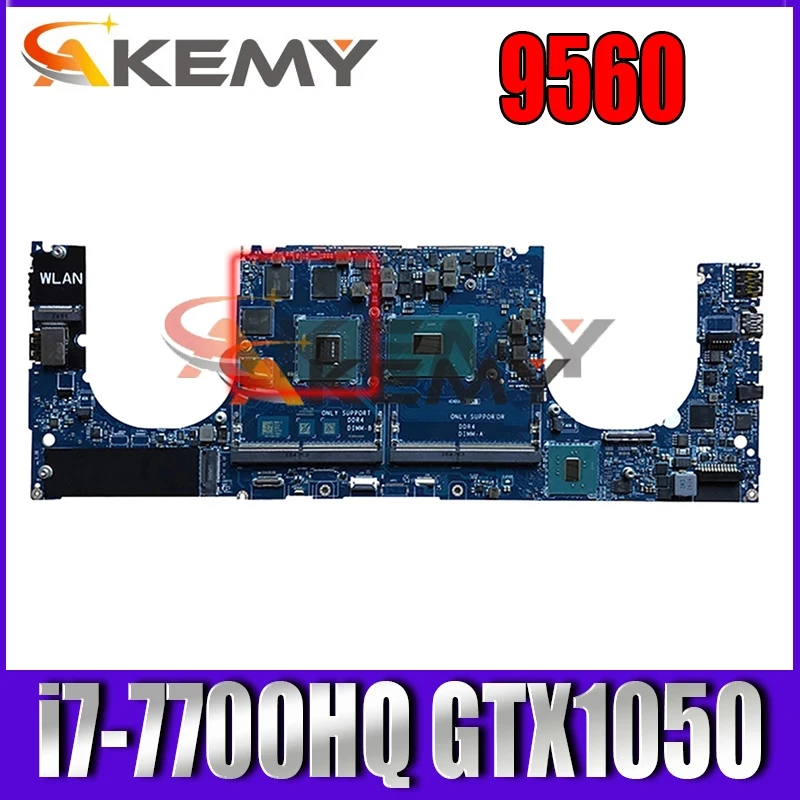 

100% рабочая CN-0YH90J 0YH90J YH90J для dell XPS 9560 Материнская плата ноутбука CAM00 01 LA-E331P MB с i7-7700HQ GTX1050 4 Гб