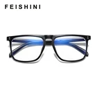 Женские компьютерные очки Feishini, прозрачные очки с защитой от сисветильник и фильтром, повышающие комфорт