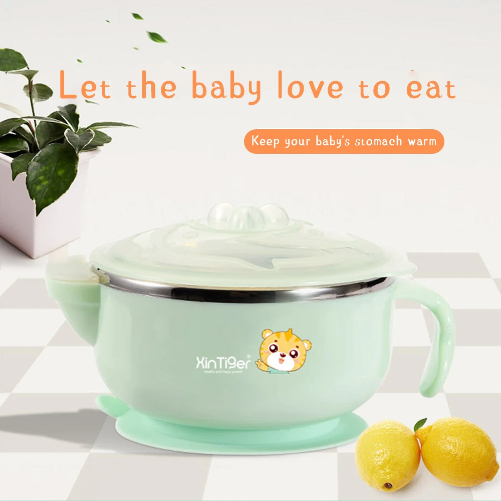 Согревающая тарелка для еды из нержавеющей стали изоляционная чашка горячей