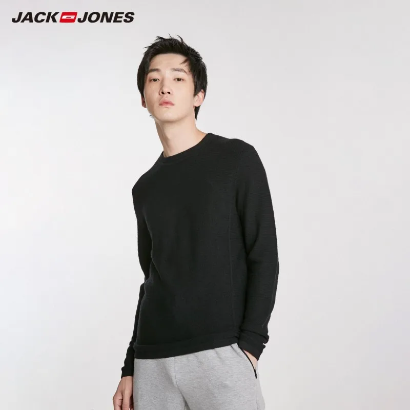 JackJones зимний мужской свитер из шерсти с круглым вырезом 218424515