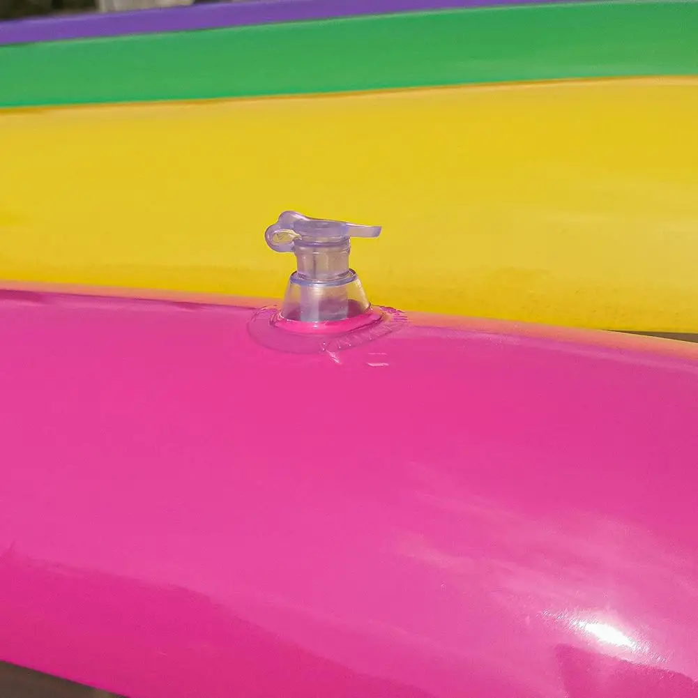 

Inflatable Pool Lounger Transparent Reusable PVC Creative Multicolor Washable Pool Float for Summer Parties