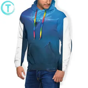 Толстовка Subnautica с рисунком призрака Левиафана, модные мужские пуловеры с капюшоном, серые осенние толстовки большого размера