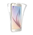 Мобильный телефон чехол для Samsung galaxy S3 duos S4 S5 neo S7 edge S8 Plus Note 3 4 5 Core Grand Prime 360, прозрачный