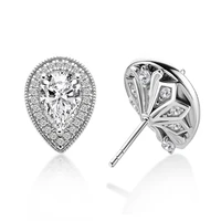 qyi 925 sterling silver earrings luxury zirconia earrings female popular of high end vintage stud earrings