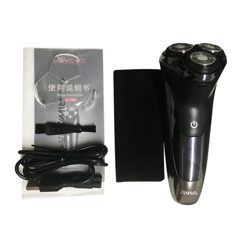 Триммер RIWA мужской с USB-зарядкой водонепроницаемая электробритва для бороды