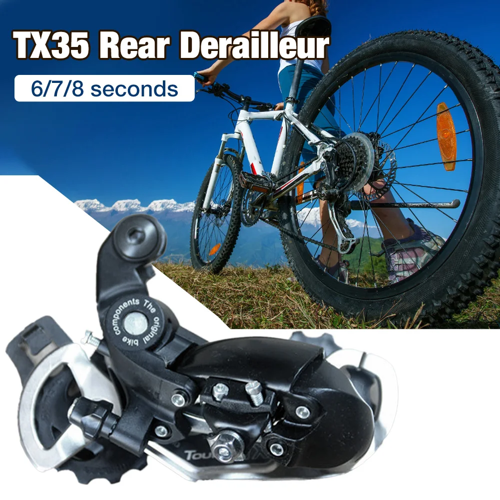 

Hot RD TX35 6/7/8 Speed Mountain Bikes Rear Mech Derailleur For Mountain Bicycle Folding Bikes Family Cars